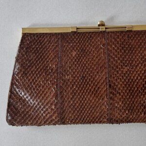 Vintage genuine python leather purse